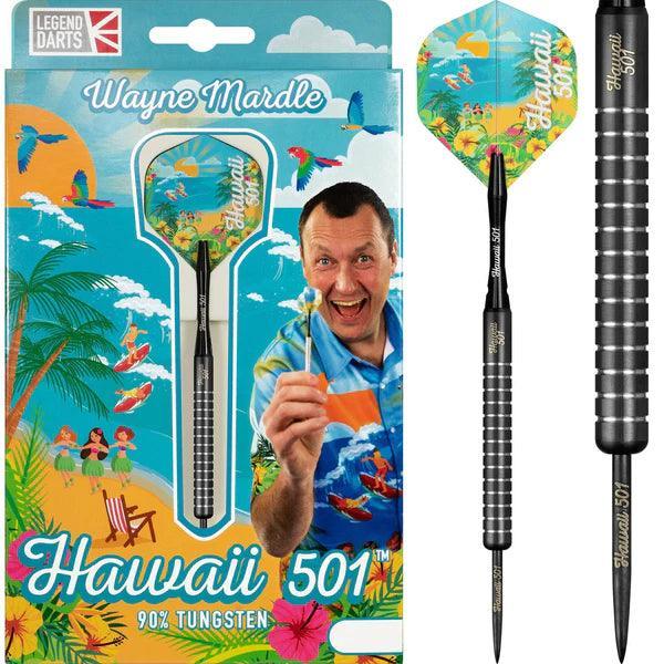 Legend Wayne Mardle - Hawaii 501 90% - Fekete - Steel Darts Szett - Direct Darts - 1