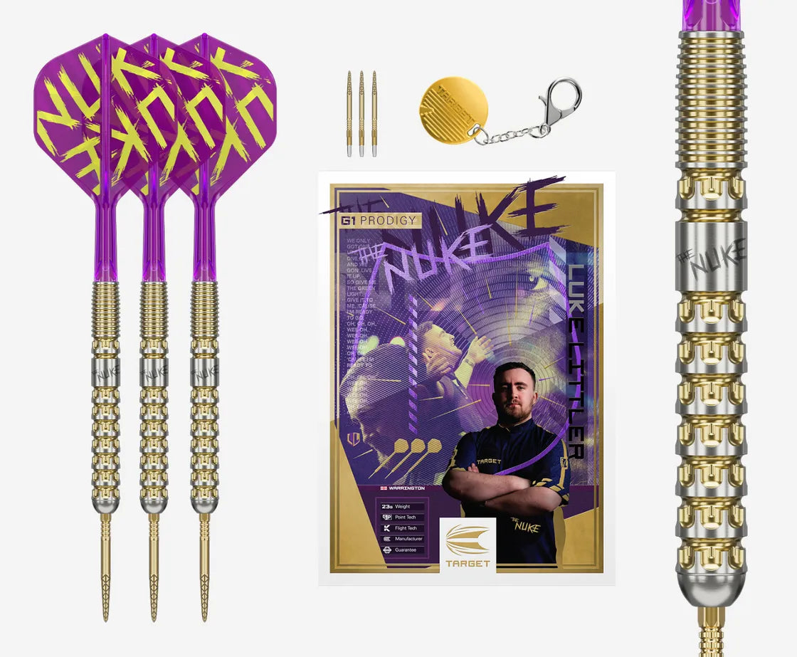 Target - Luke Littler G1 Prodigy - Steel Darts Szett - Direct Darts - 3