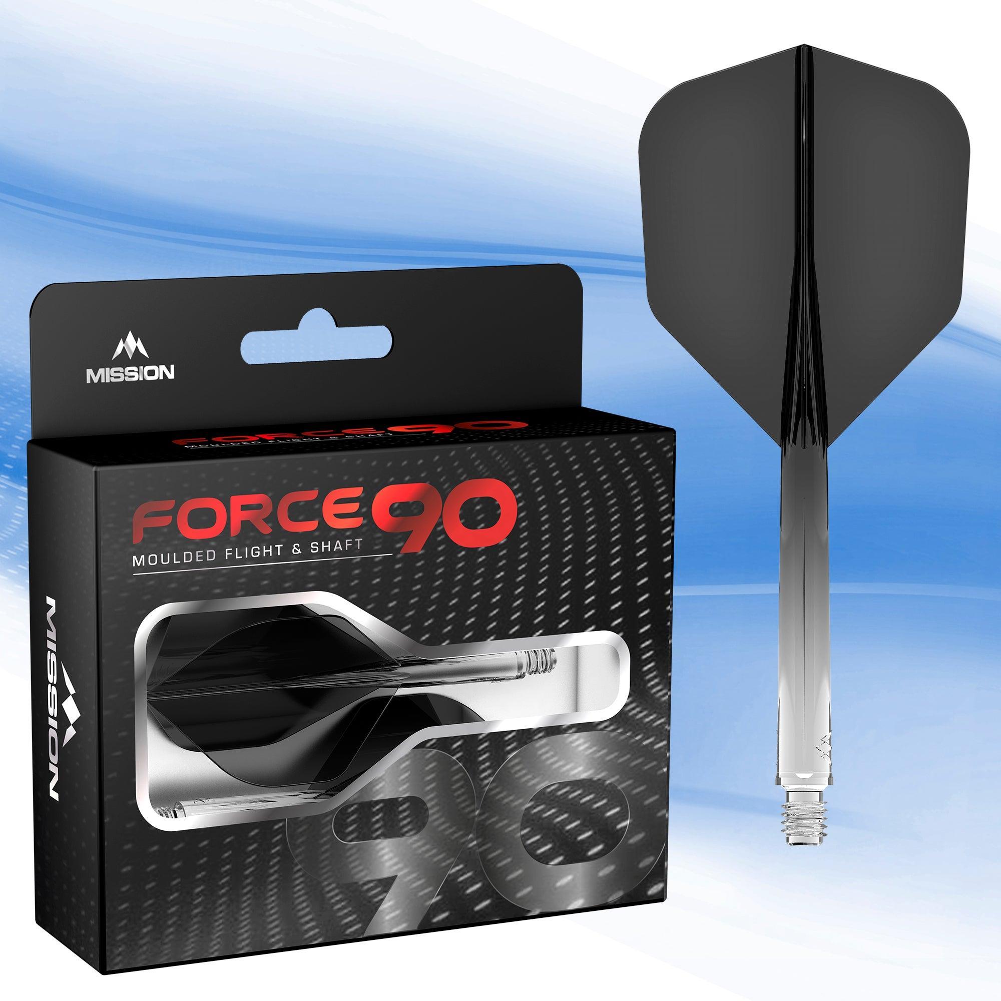 Mission - Force 90 Transzparens Fekete - Darts Toll/Szár - Direct Darts