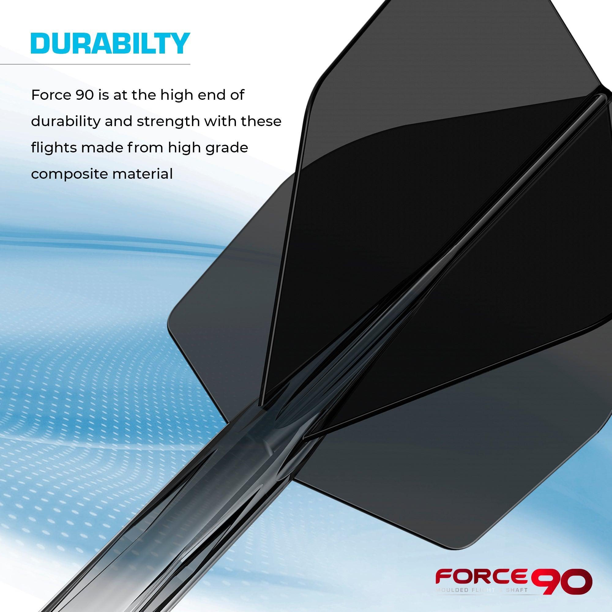 Mission - Force 90 Transzparens Fekete - Darts Toll/Szár - Direct Darts