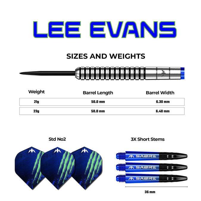 Mission - Lee Evans Darts 90% - Fekete - Steel Darts Szett - Direct Darts - 5