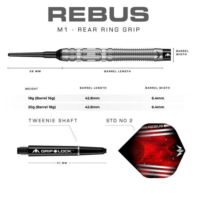 Mission - Rebus - M1 90% - Soft Darts Szett - Direct Darts - 7