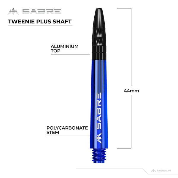 Mission - Sabre - Polikarbonát - Kék - Fekete Top - Darts Szár - Direct Darts - 6