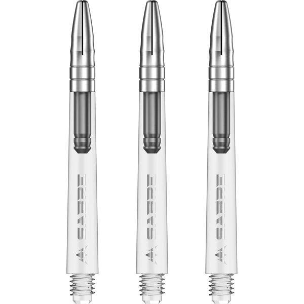 Mission - Sabre - Polikarbonát - Víztiszta - Ezüst Top - Darts Szár - Direct Darts - 5