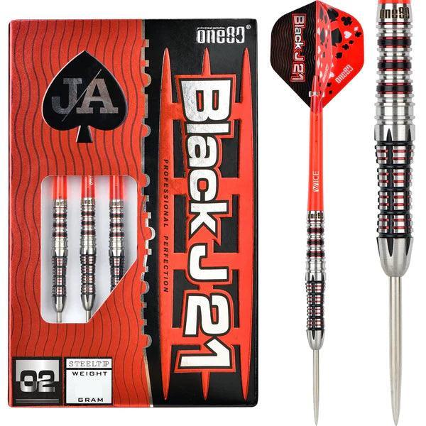 One80 - Black J21 - Model 02 90% - Steel Darts Szett - Direct Darts - 1