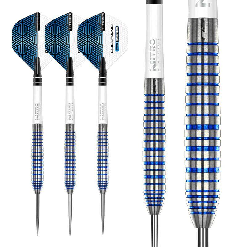 Red Dragon - Luke Humphries Tx3 Cool Blue - 90% - Steel Darts Szett - Direct Darts - 6