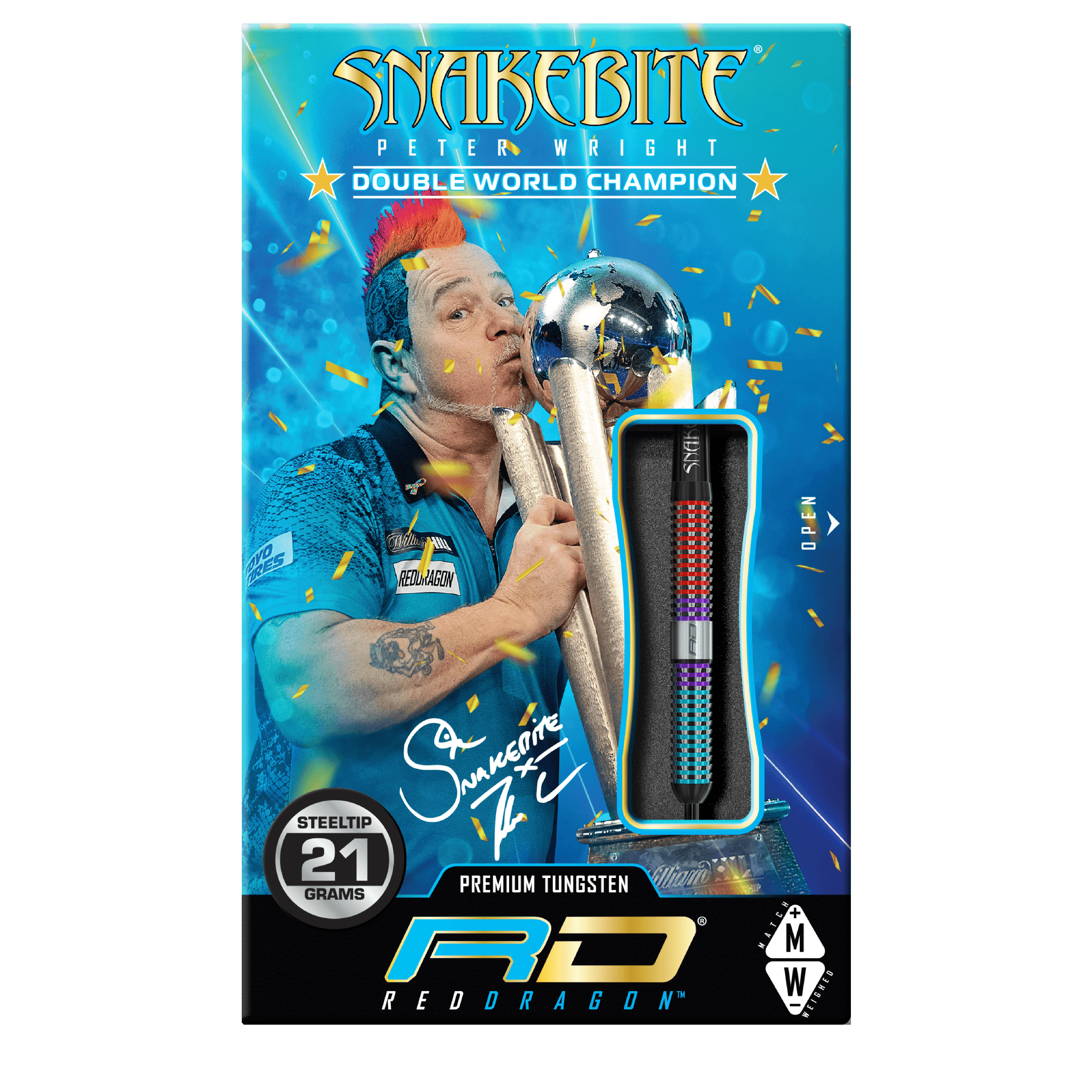 Red Dragon - Peter Wright Spirit 90% - Steel Darts Szett - Direct Darts - 4