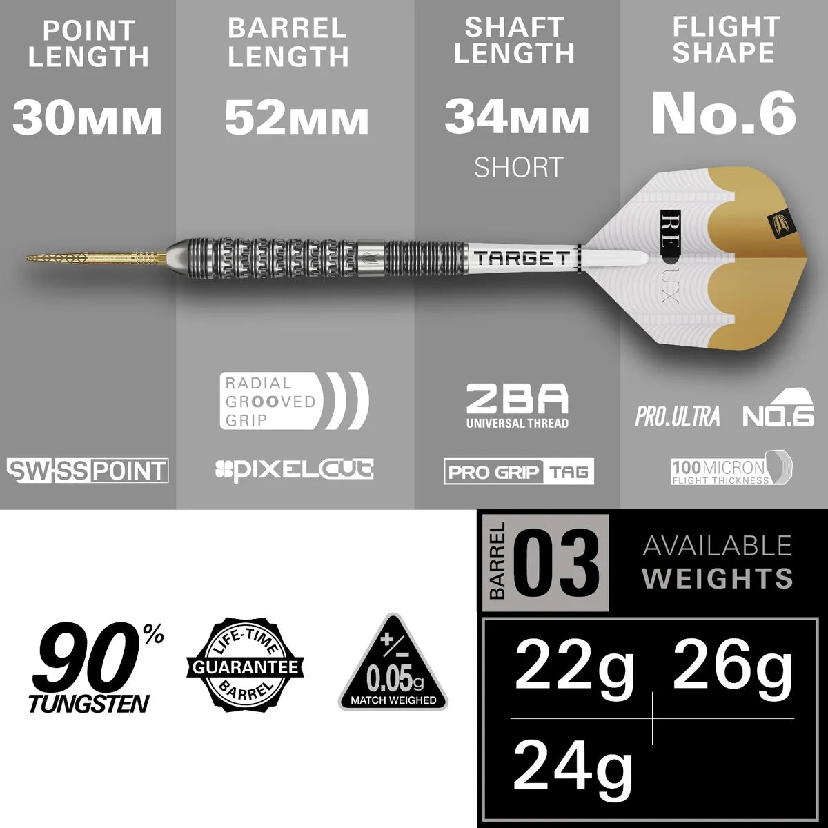 Target - Redux 03 - 90% -Darts Nyíl Szett - Direct Darts - 2