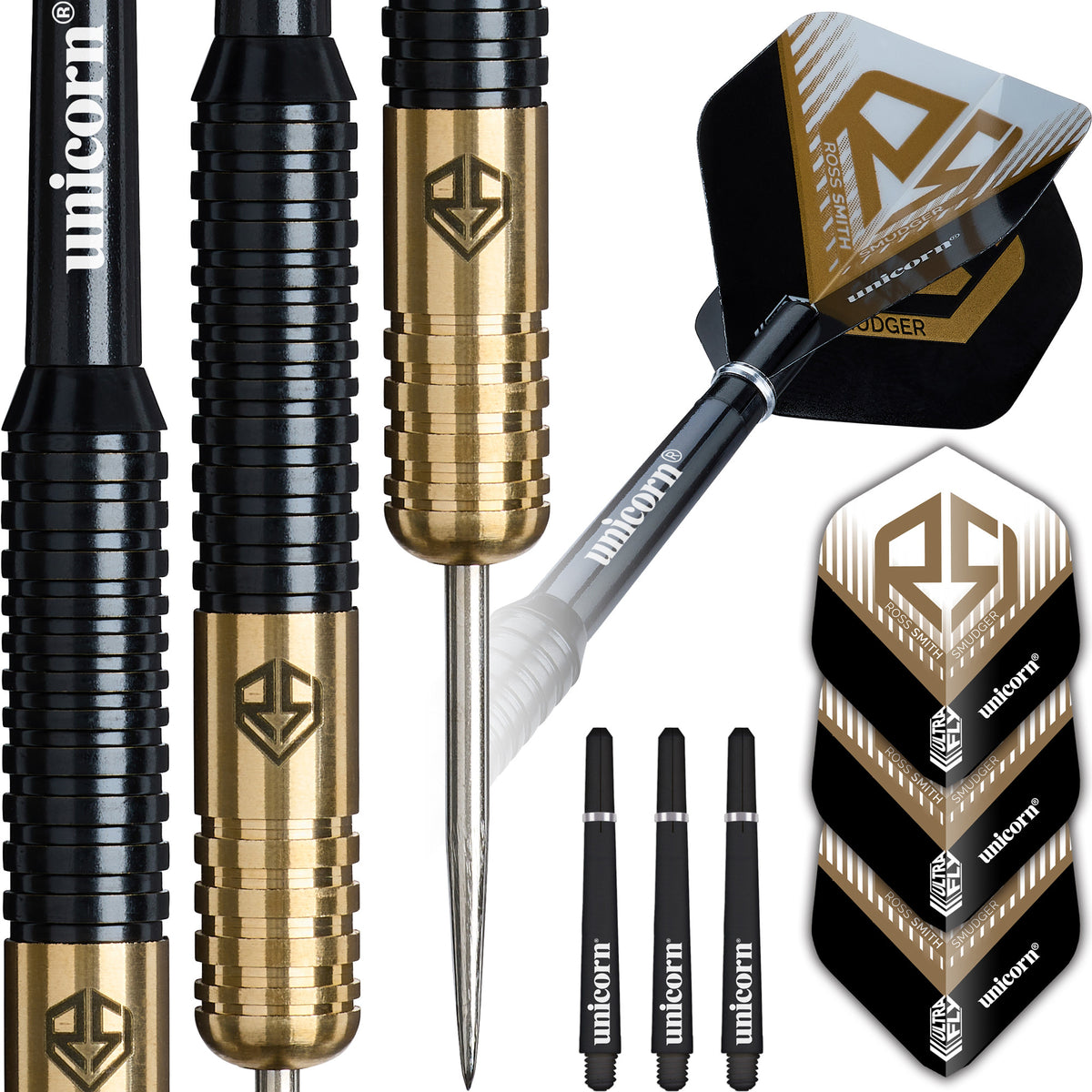 Unicorn - Ross Smith Brass - Steel Darts Szett - Direct Darts - 1