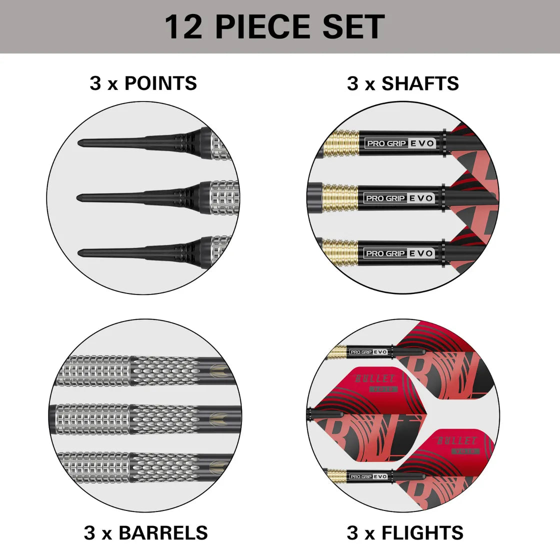 Target - Stephen Bunting G5 Void - 95% - Soft Darts Nyíl Szett - Direct Darts - 5