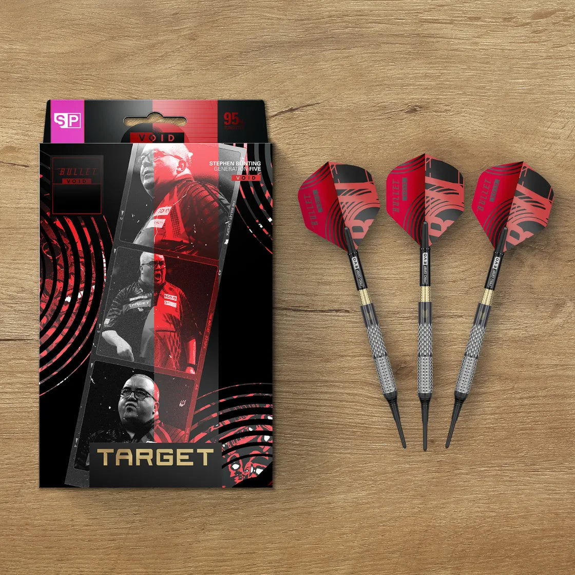Target - Stephen Bunting G5 Void - 95% - Soft Darts Nyíl Szett - Direct Darts - 6