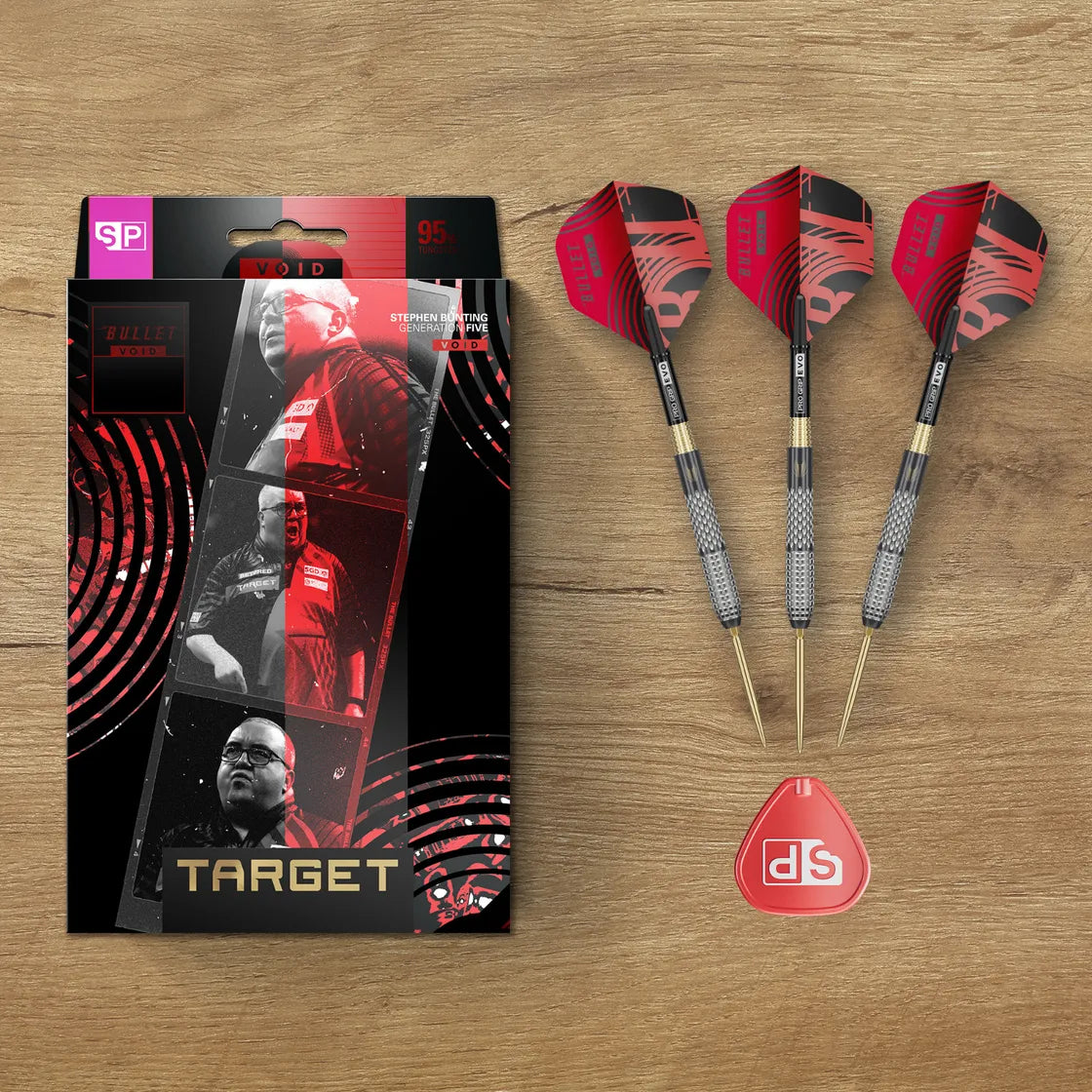 Target - Stephen Bunting G5 - Void - 95% - Steel Darts Szett - Direct Darts - 6