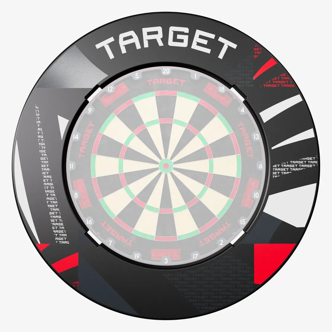 Target - Black Patterned Notched - Darts Falvédő - Direct Darts - 1
