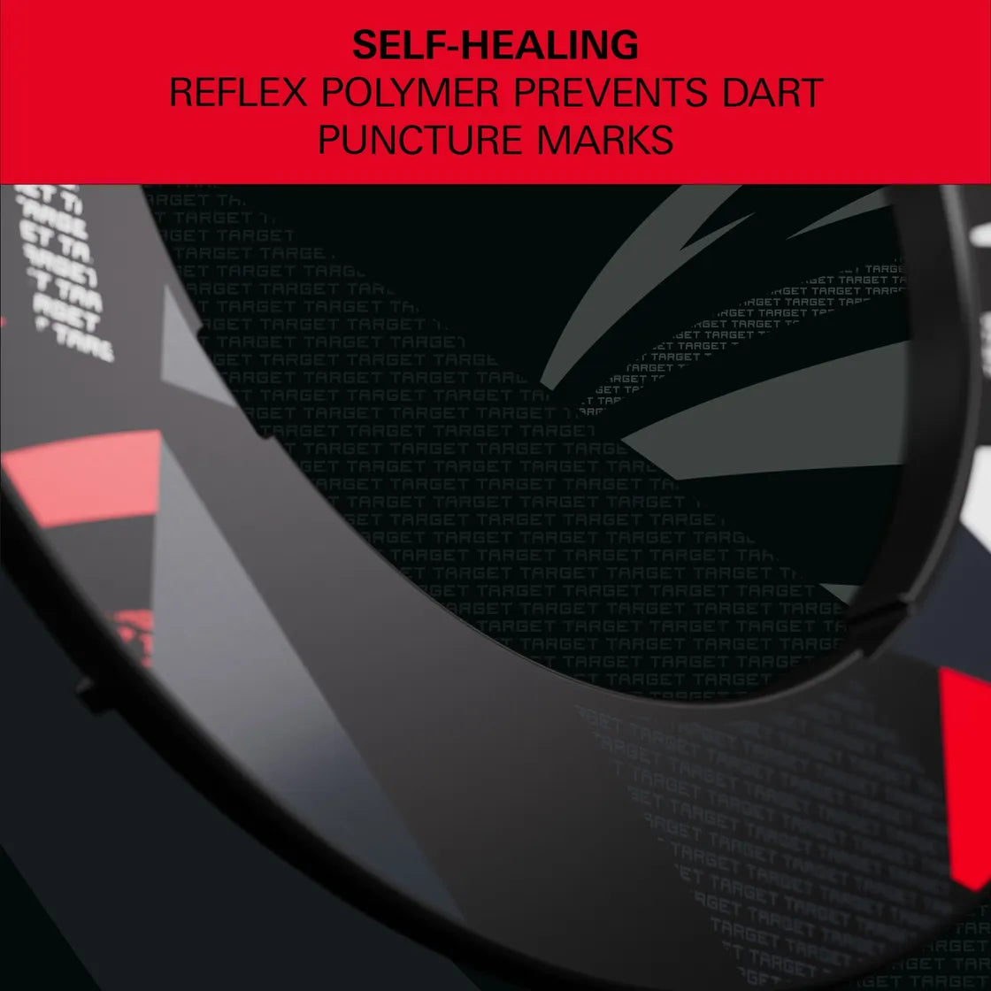 Target - Black Patterned Notched - Darts Falvédő - Direct Darts - 3