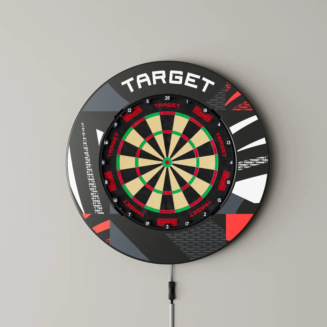 Target - Black Patterned Notched - Darts Falvédő - Direct Darts - 6