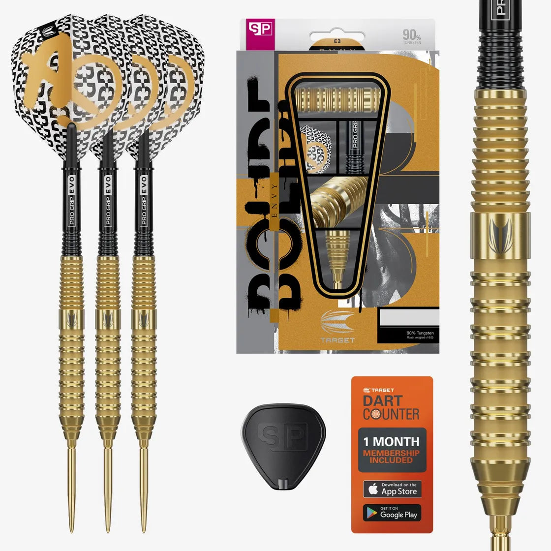 Target - Bolide Envy 02 - 90% - Steel Darts Szett - Direct Darts - 1