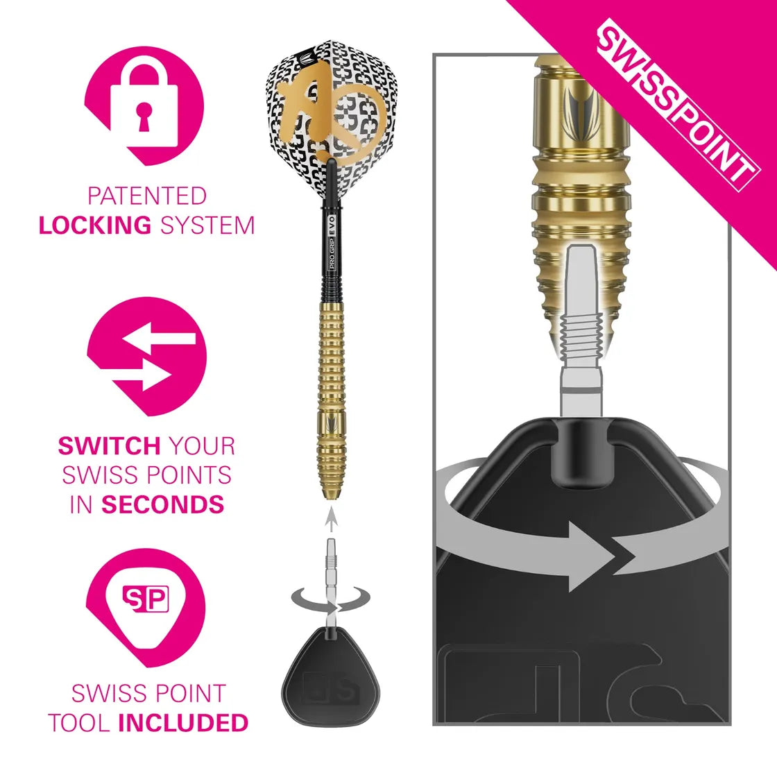 Target - Bolide Envy 03 - 90% - Steel Darts Szett - Direct Darts - 3