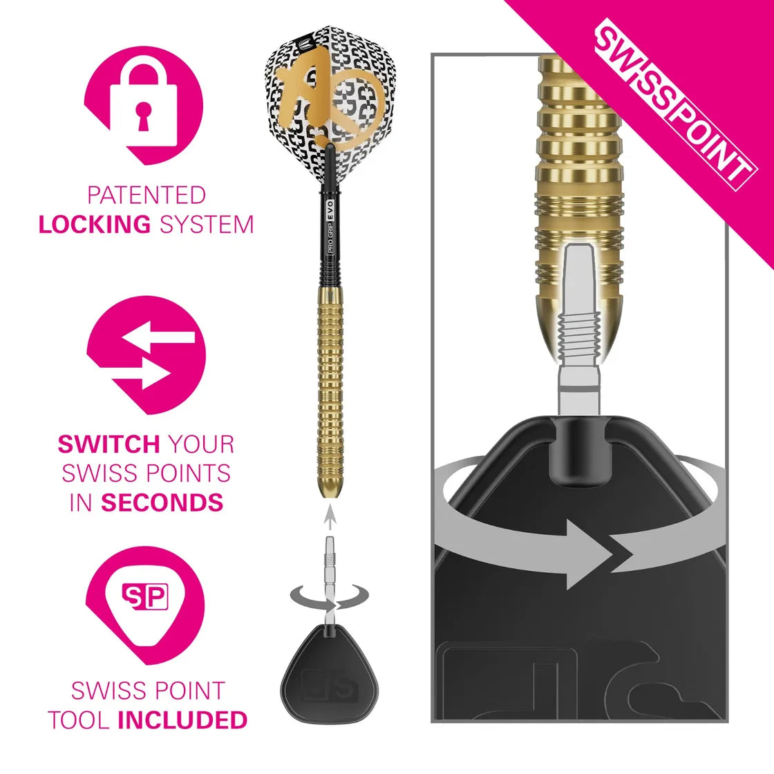 Target - Bolide Envy 04 - 90% - Steel Darts Szett - Direct Darts - 3