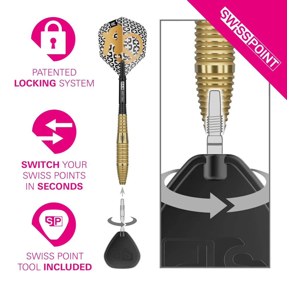 Target - Bolide Envy 05 - 90% - Steel Darts Szett - Direct Darts - 3