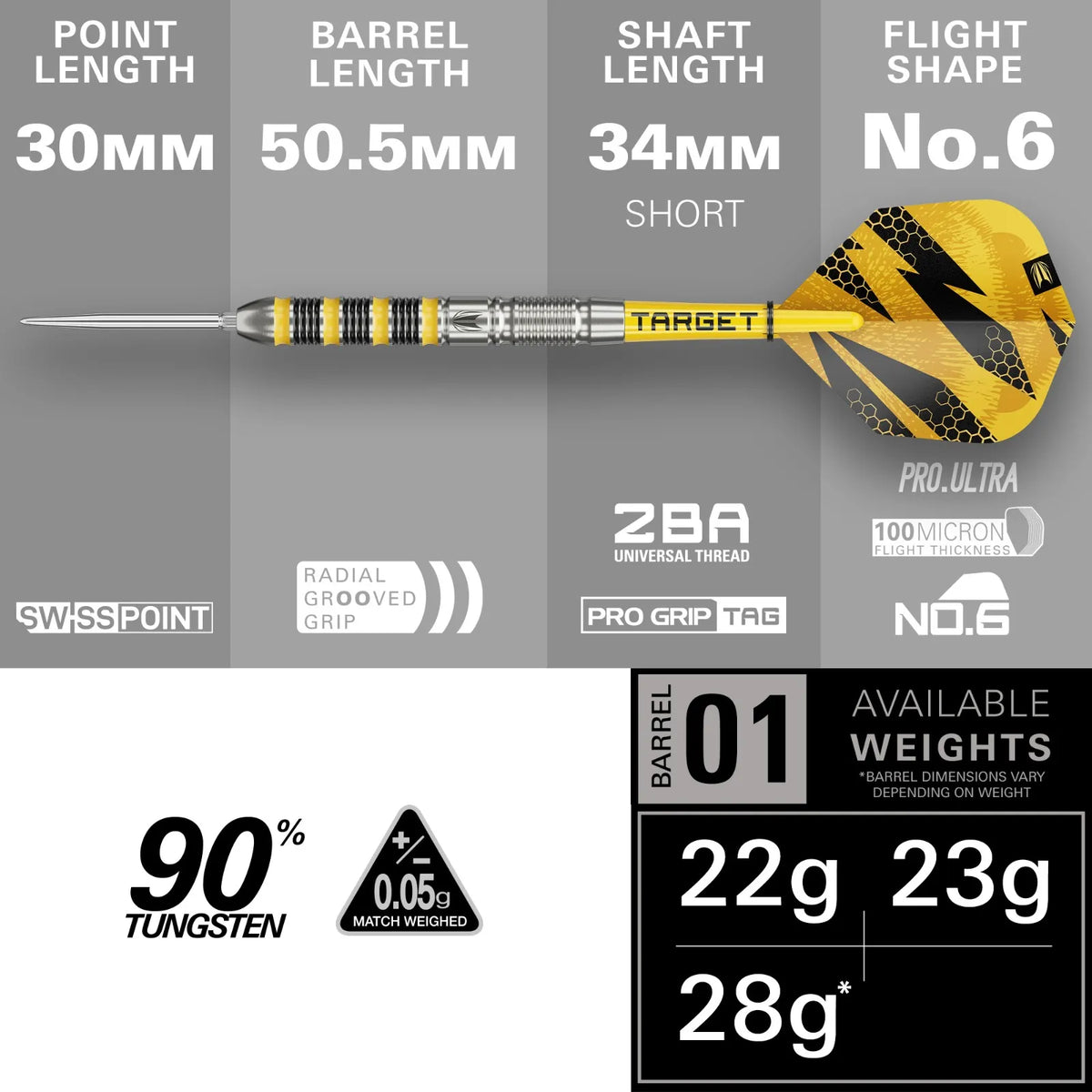 Target - Buzz Sp01 - 90% - Steel Darts Szett - Direct Darts - 2