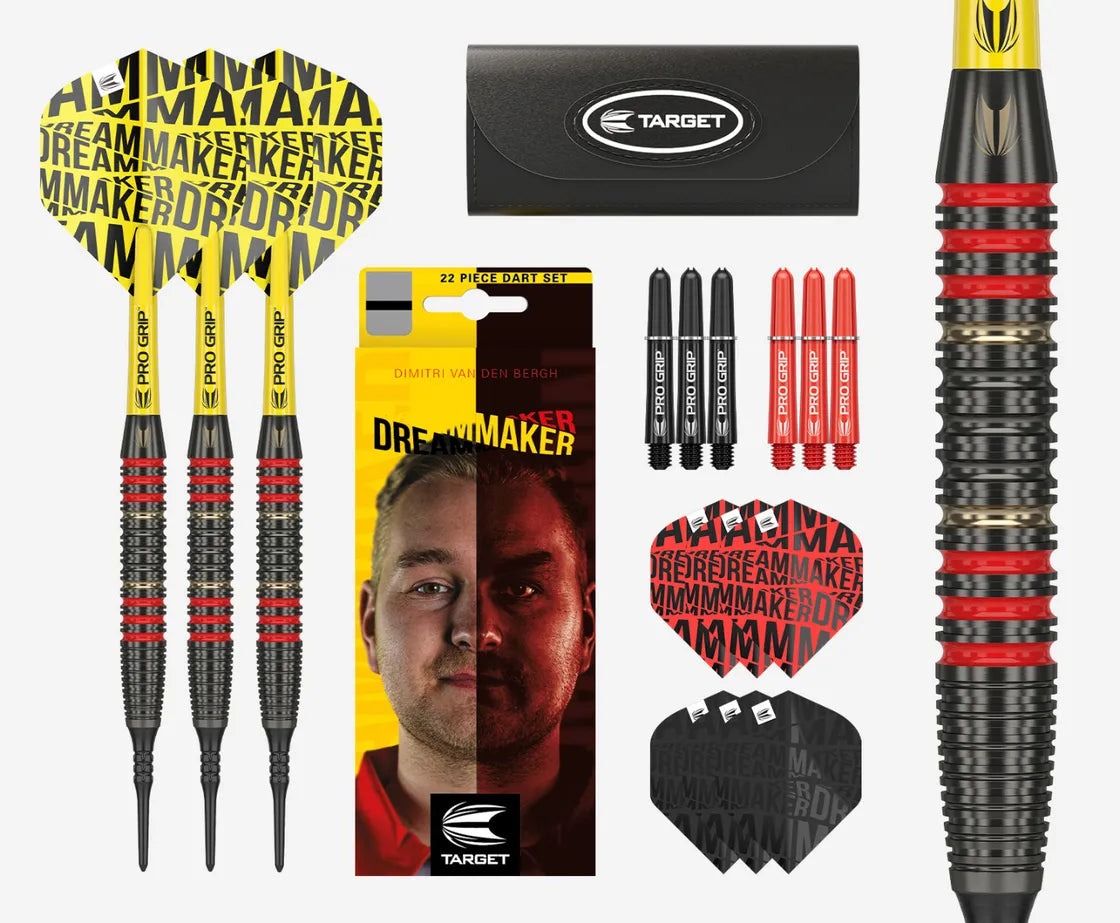 Target - Dimitri Van Den Bergh Brass - Soft Nyíl Szett - Direct Darts - 1