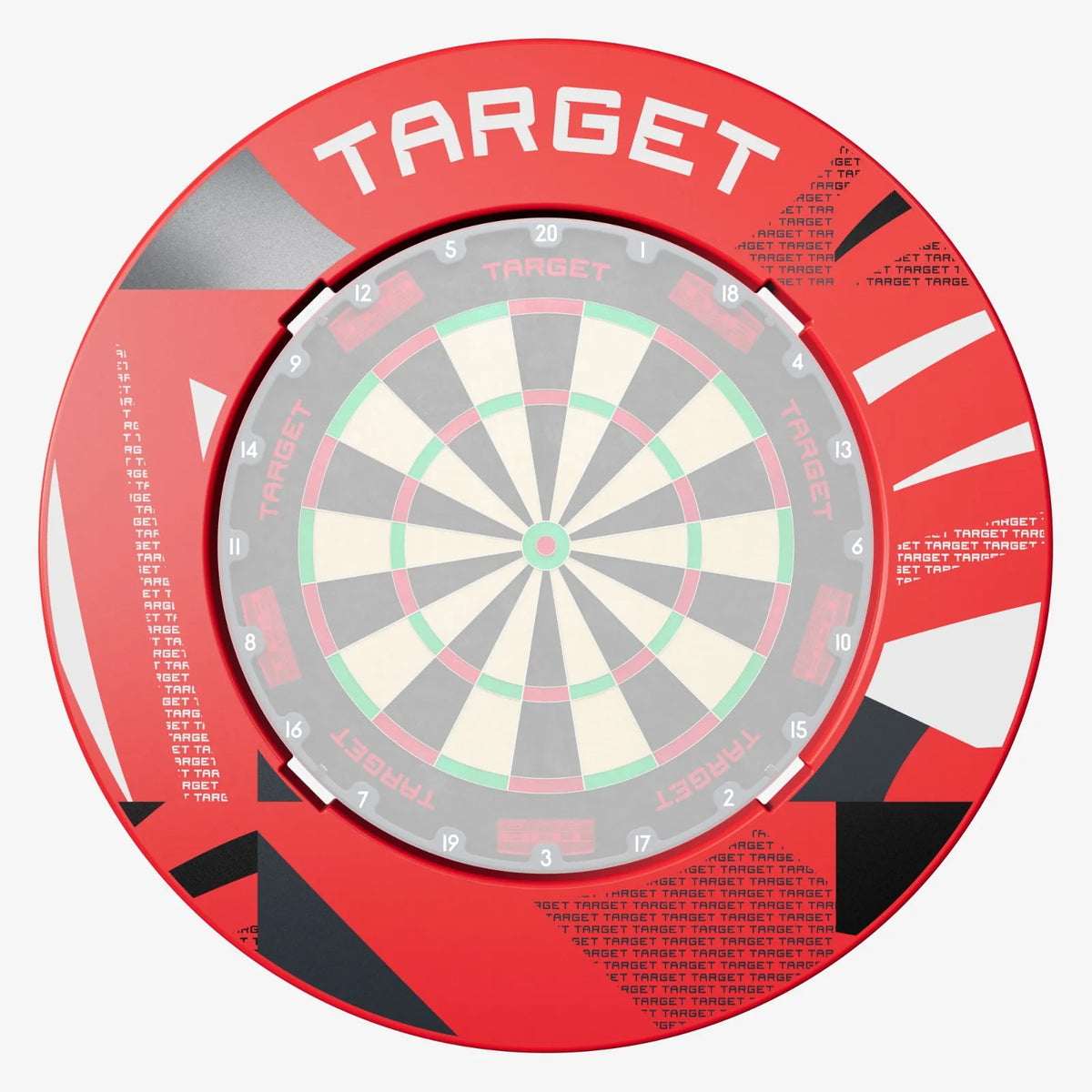 Target - Red Patterned Notched - Darts Falvédő - Direct Darts - 1