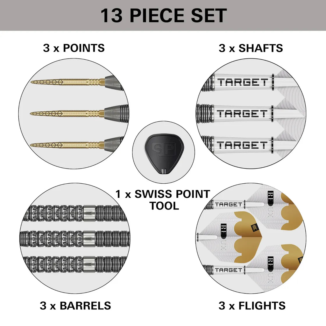 Target - Redux 01 - 90% -Darts Nyíl Szett - Direct Darts - 4