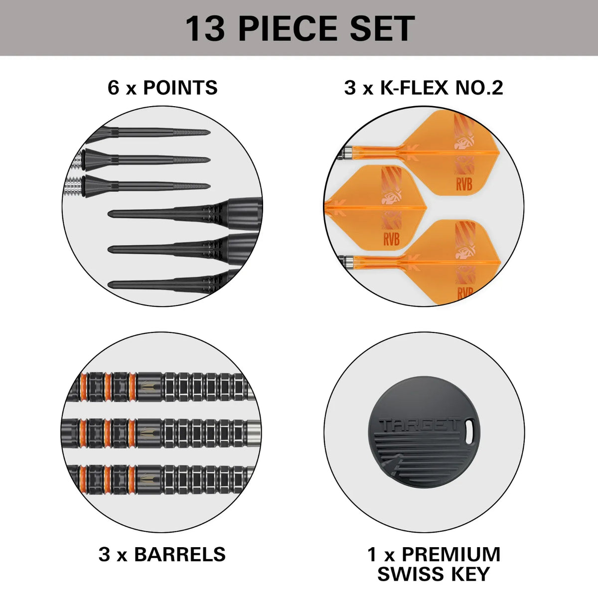 Target - Raymond Van Barneveld - 95K - Soft Darts Szett - Direct Darts - 4