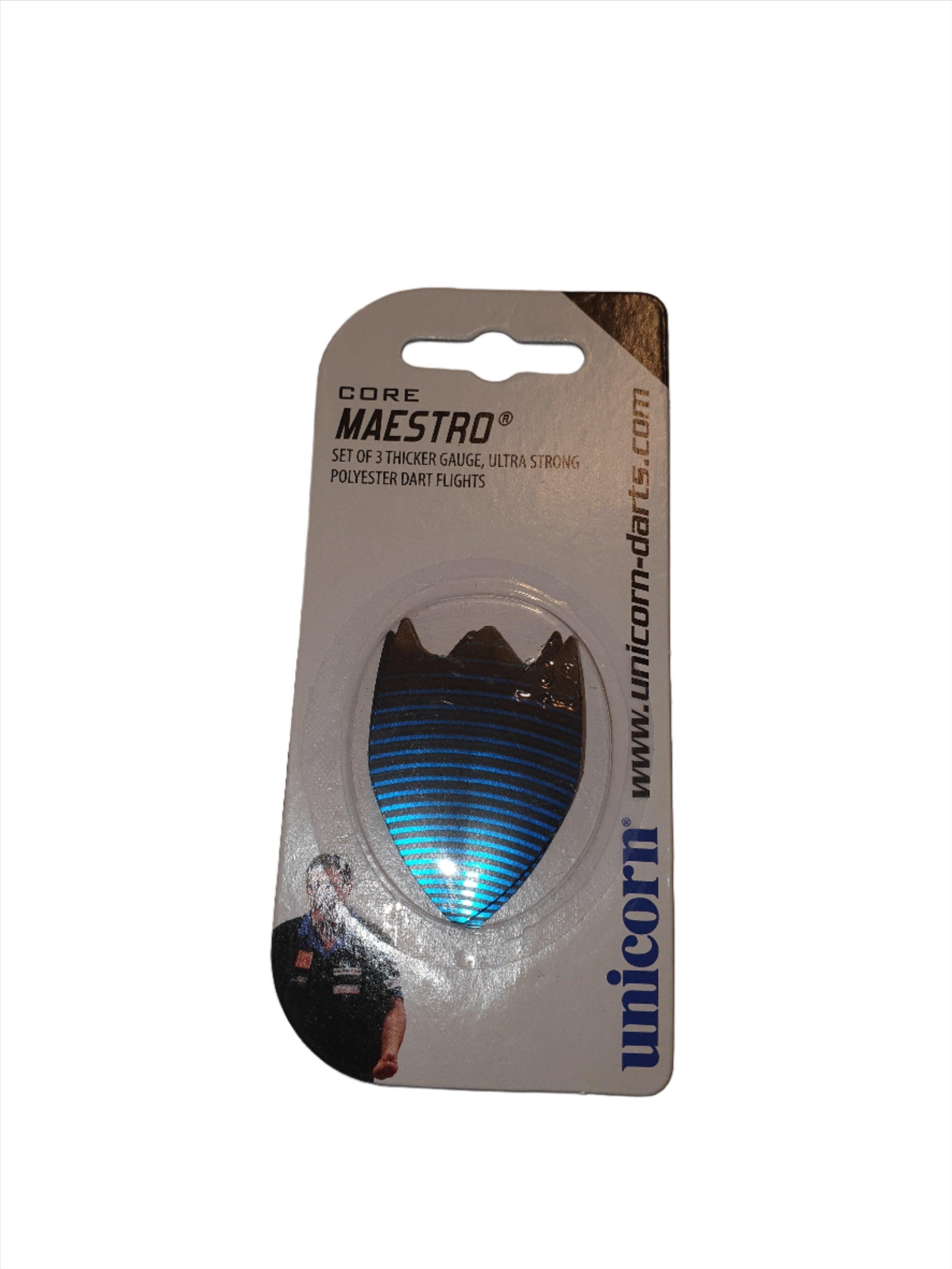 Unicorn - Maestro - Machina - Blue - Fin - 100 Mikron - Darts Toll - Direct Darts - 1