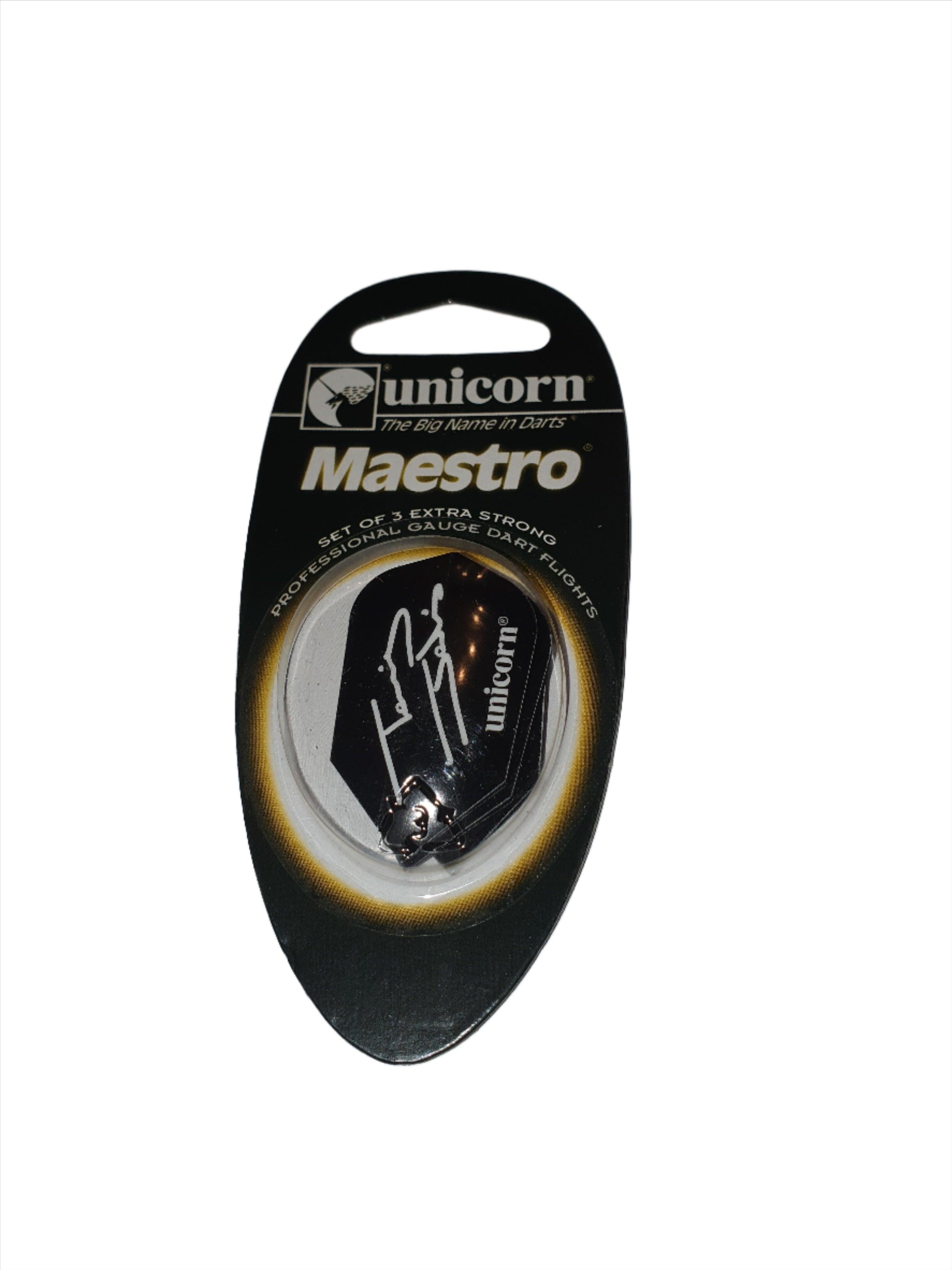 Unicorn - Maestro - Terry Jenkins - Black - Slim - 100 Mikron - Darts Toll - Direct Darts - 1