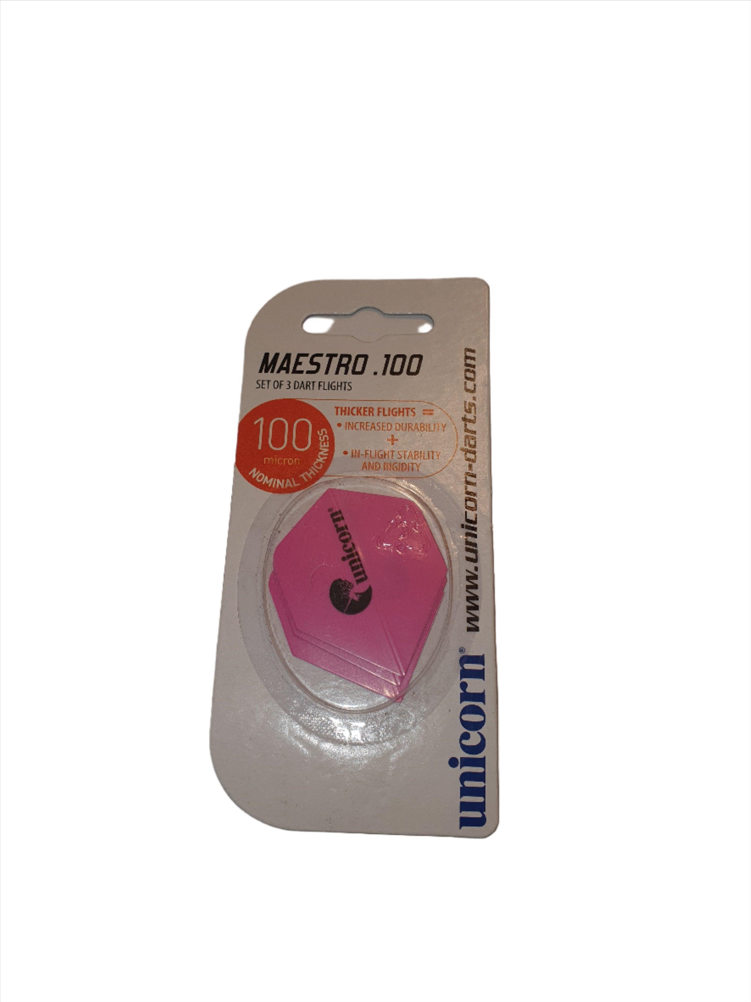 Unicorn - Maestro - Upl Logo - Pink - Plus - 100 Mikron - Darts Toll - Direct Darts - 1