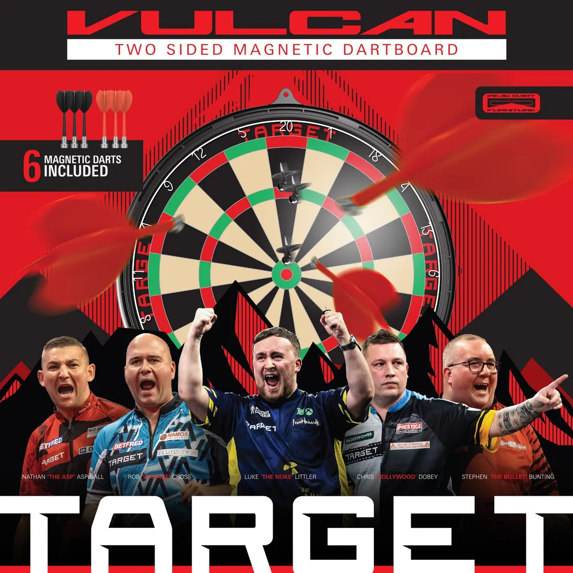Target Japan - Vulcan Mágneses Darts Tábla - Direct Darts - 2
