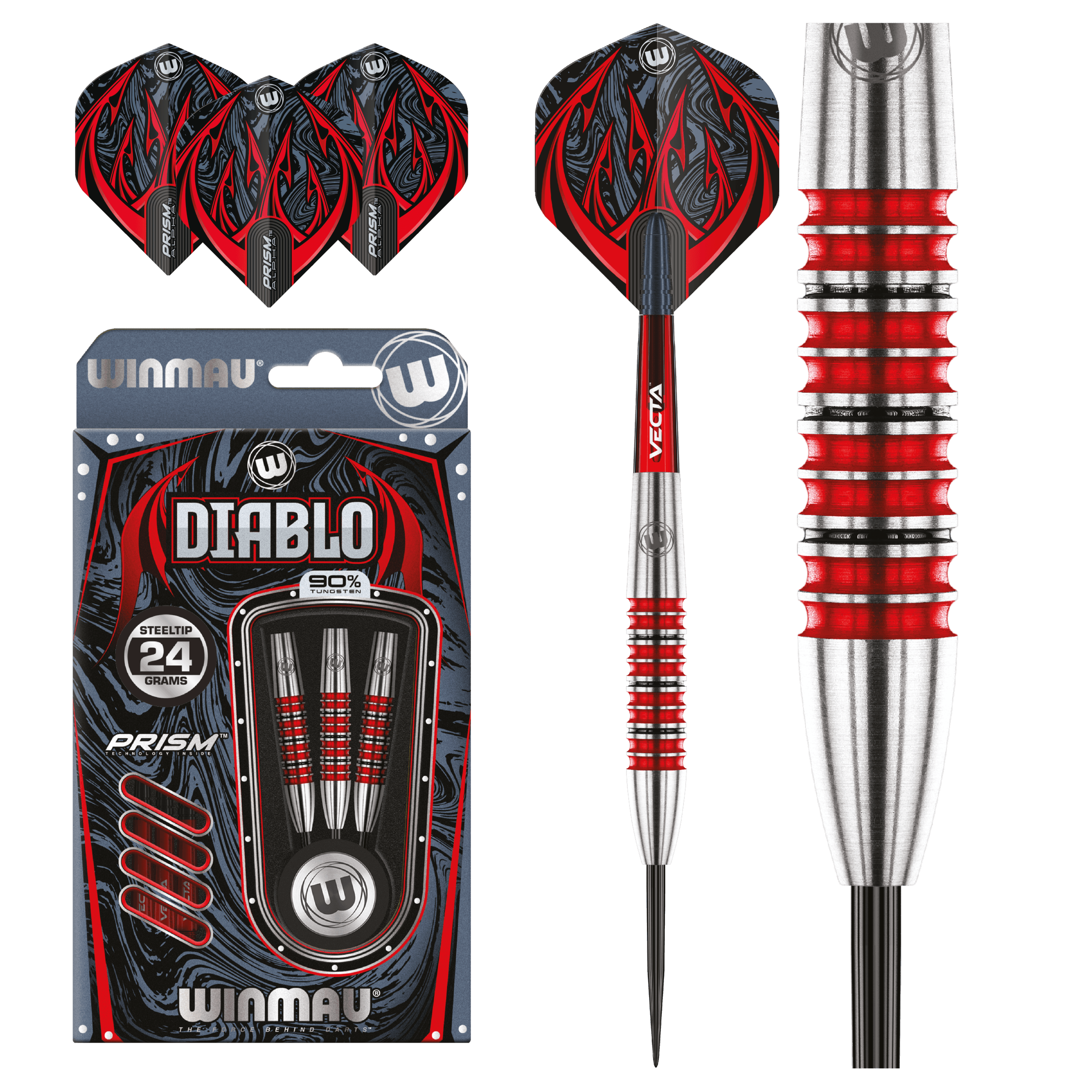 Winmau - Diablo 90% V1 - Steel Darts Szett - Direct Darts - 2