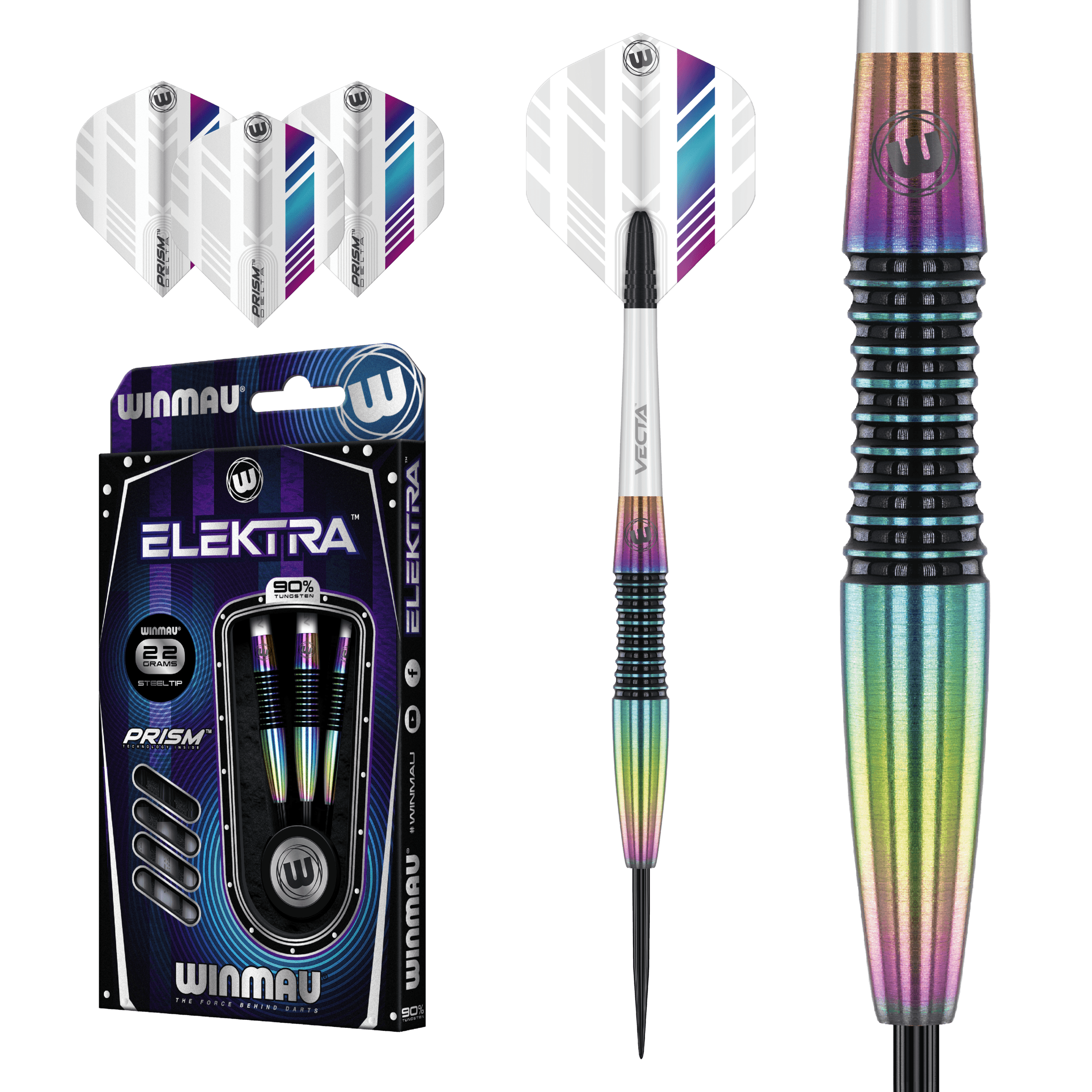 WINMAU - ELEKTRA 90% - STEEL DARTS SZETT - Direct Darts
