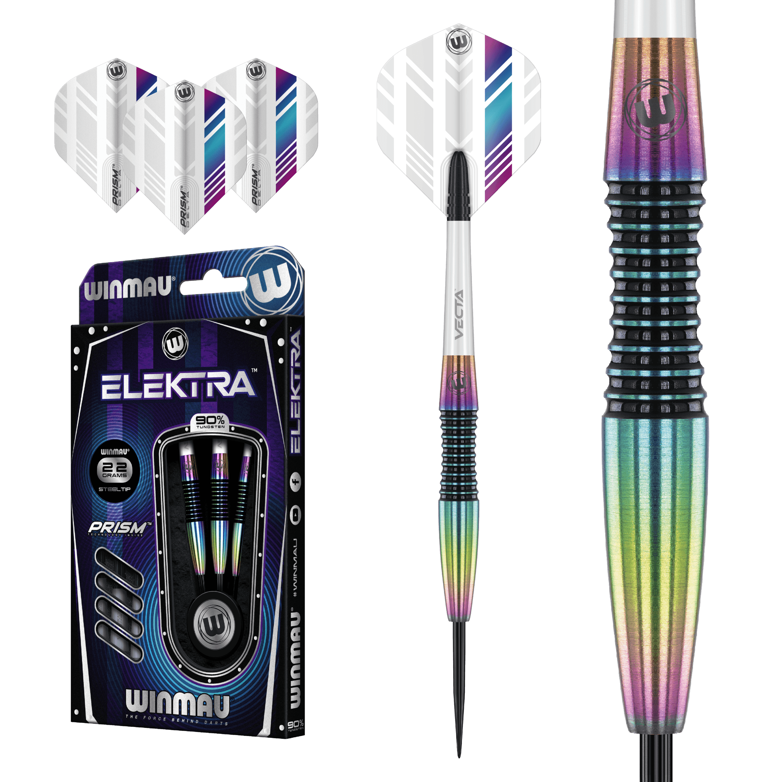 Winmau - Elektra 90% - Steel Darts Szett - Direct Darts