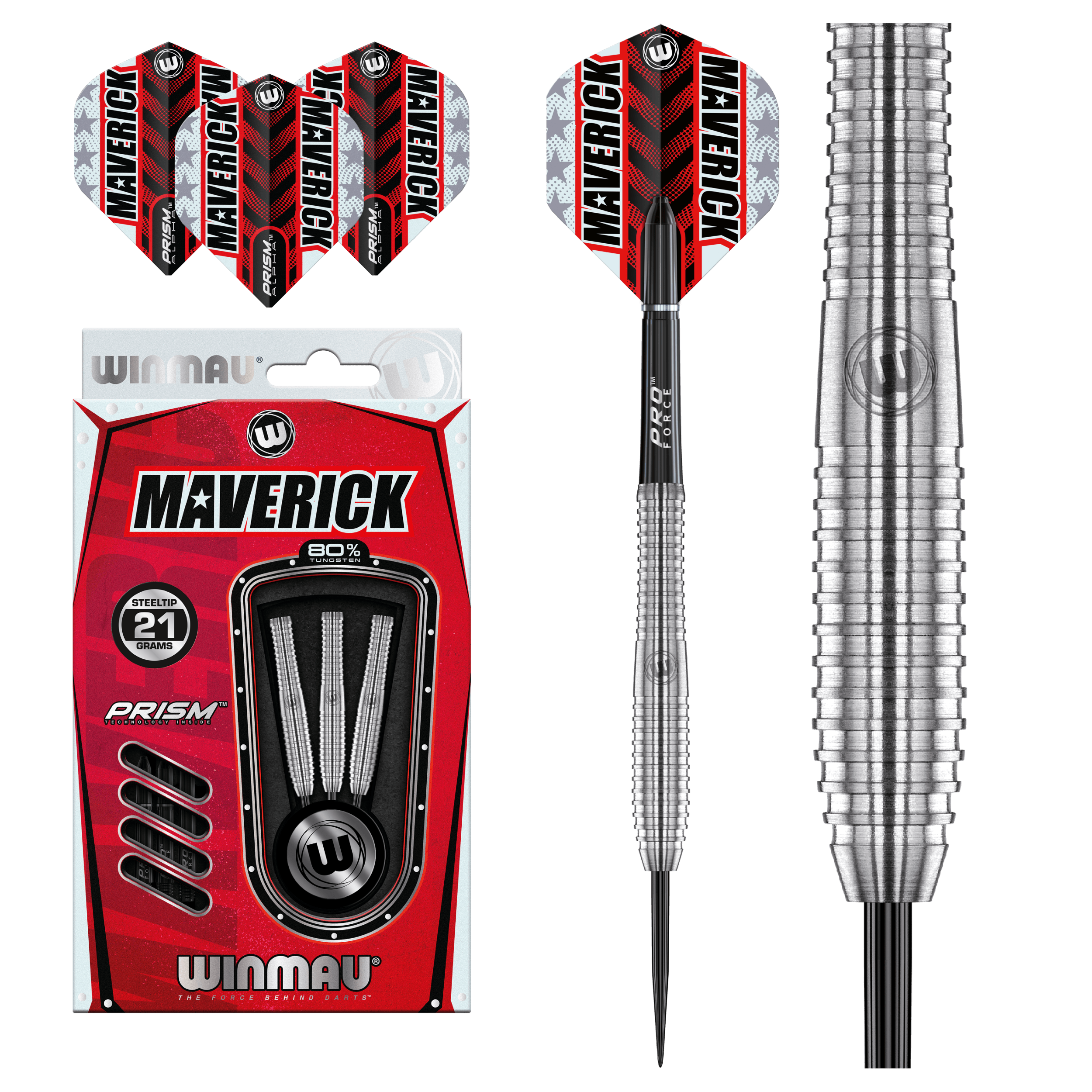 WINMAU - MAVERICK 80% - STEEL DARTS SZETT - Direct Darts