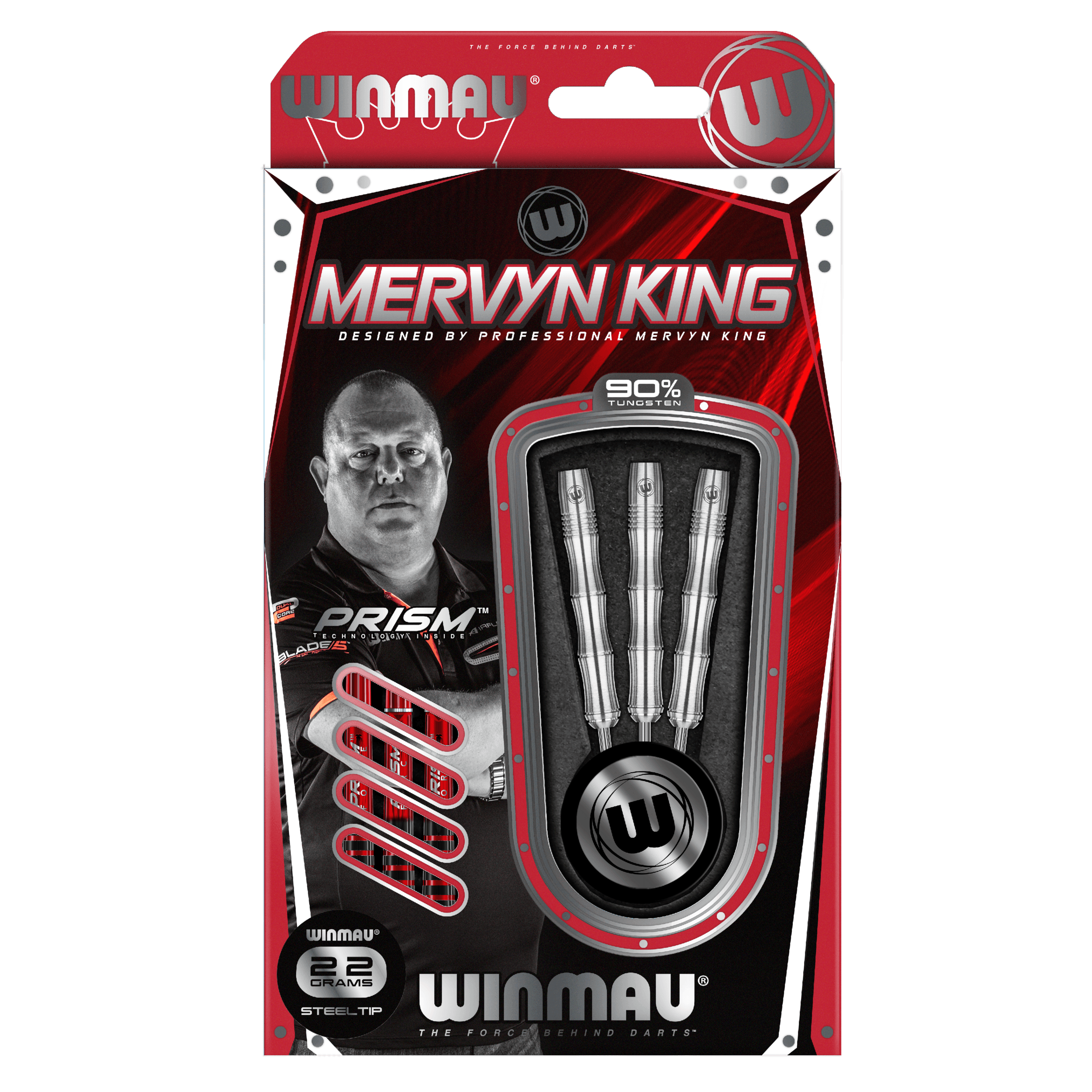 Winmau - Mervyn King Ezüst 90% - Steel Darts Szett - Direct Darts - 3