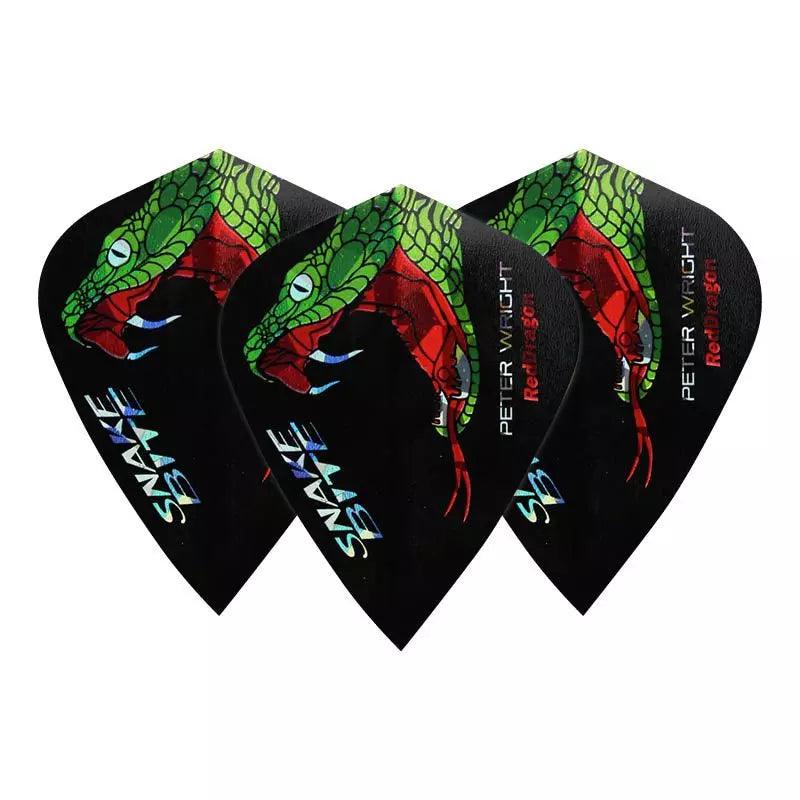 RED DRAGON - PETER WRIGHT SNAKEBITE HOLOGRAPHIC FEJ - 100 MIKRON - DARTS TOLL - Direct Darts